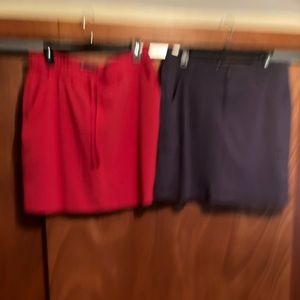 Lee women’s sz 14  skirt skort RED and GRAY